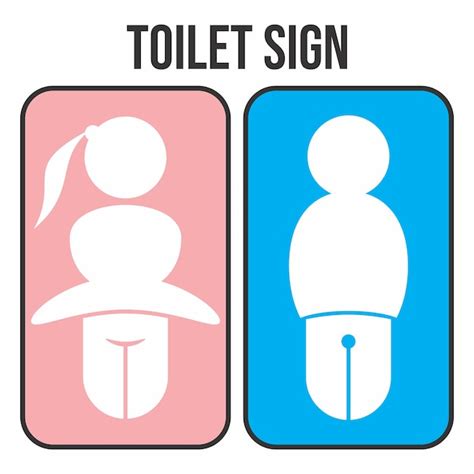 Premium Vector Men And Women Toilet Sign