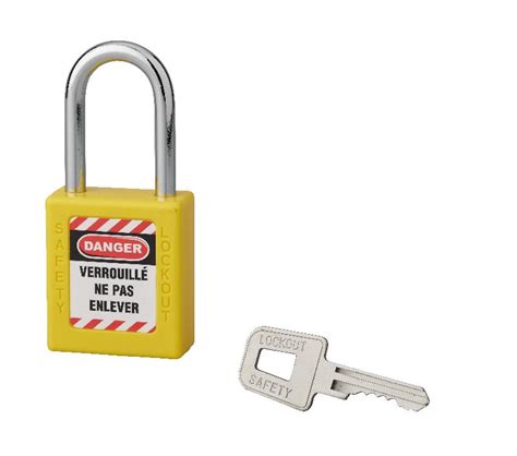 Cadenas de consignation loto lockout tagout 40 mm anse acier ø 6 x 38