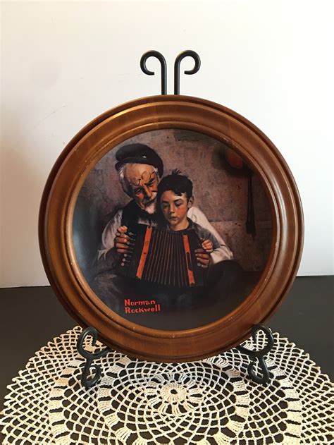 Norman Rockwell Plate The Music Maker Rockwell Heritage Etsy