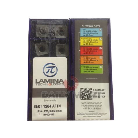 Pcs New In Box Lamina Sekt Aftn Lt Carbide Inserts Ebay