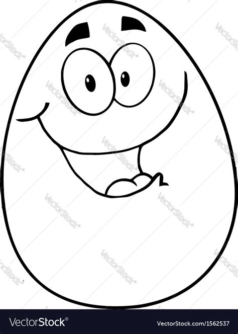 Royalty Free RF Clipart Happy Easter Egg Mascot Vector Image