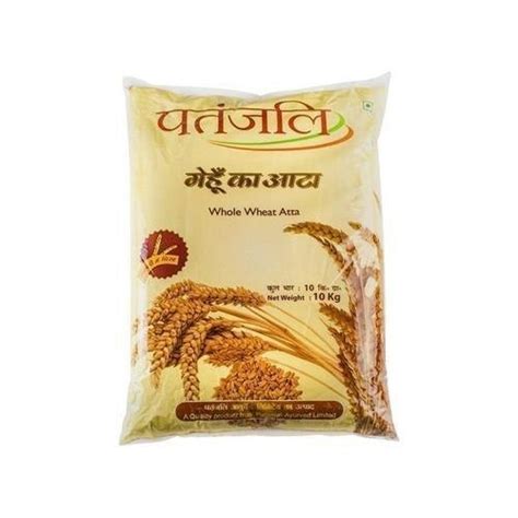 Aashirvaad Atta Patanjali Wheat Flour Packaging Size 1 Kg Packaging