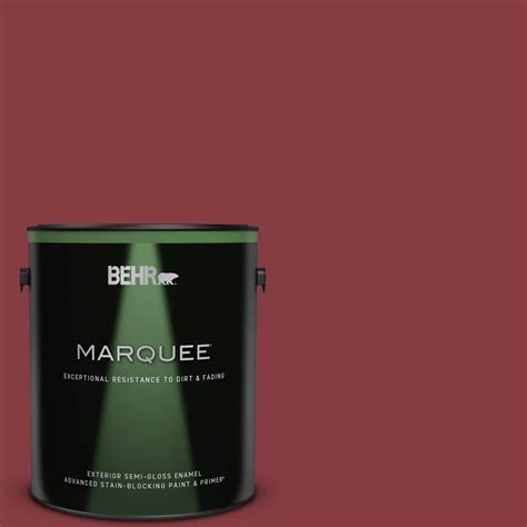 Behr Marquee Gal M Dark Crimson Semi Gloss Enamel Exterior