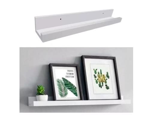 Prateleiras Finas Para Quadros - Prateleiras Para Quadros Porta Quadro Mdf 60 Cm Kit 2 Un | MadeiraMadeira