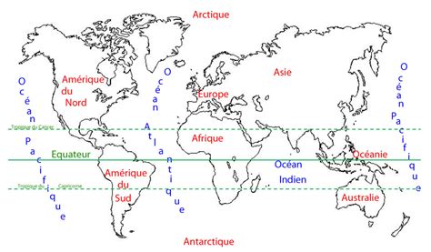 Décrypter 42 imagen carte des continents et oceans fr thptnganamst