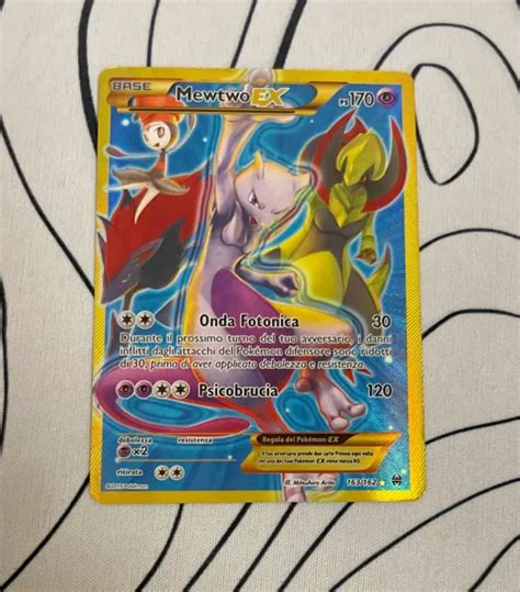 CARTE POKÉMON MEWTWO EX 163 162 FULL ART SECRÈTE XY IMPULSIONS TURBO FR