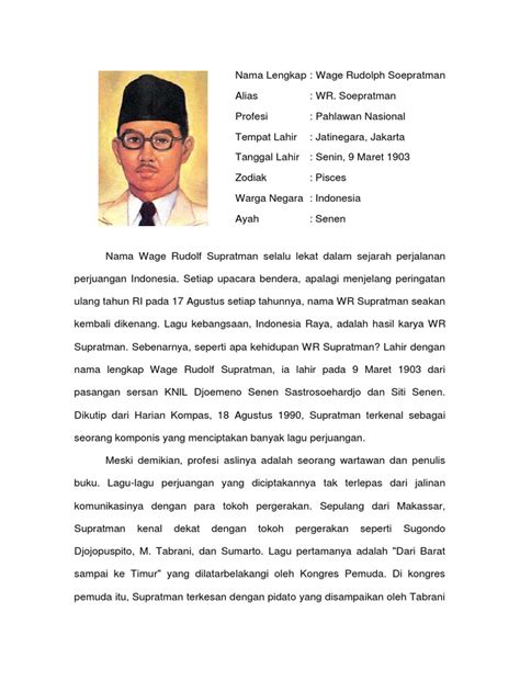 Artikel Dan Biografi Wage Rudolf Supratman Pdf