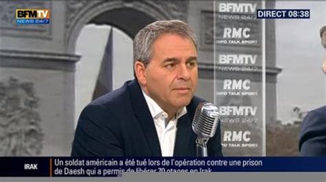 Xavier Bertrand face à Jean Jacques Bourdin en direct