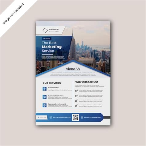 Premium Vector Corporate Modern Business Marketing Flyer Template