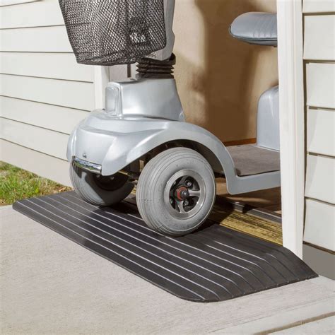 Rise Silver Spring Rubber Solid Threshold Ramp Lb Cap