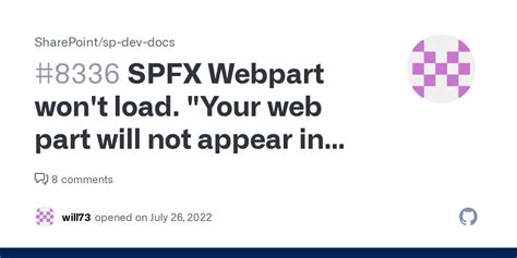 Spfx Webpart Won T Load Your Web Part Will Not Appear In The Toolbox