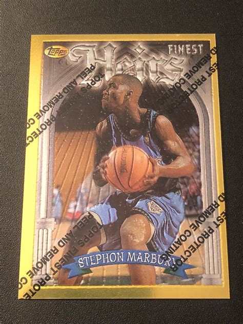 Finest Gold Stephon Marbury Rookie Ebay