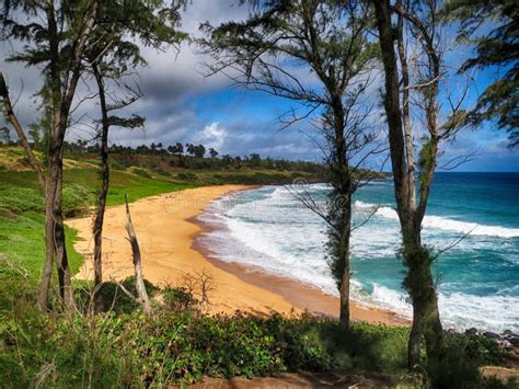 Kapaa Beach Kauai stock image. Image of blue, ocean - 179917703