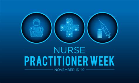 Vector Illustration On The Theme Of National Nurse Practitioner Week