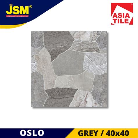 Jual Asia Tile Keramik Lantai Oslo Grey Matt X Shopee Indonesia