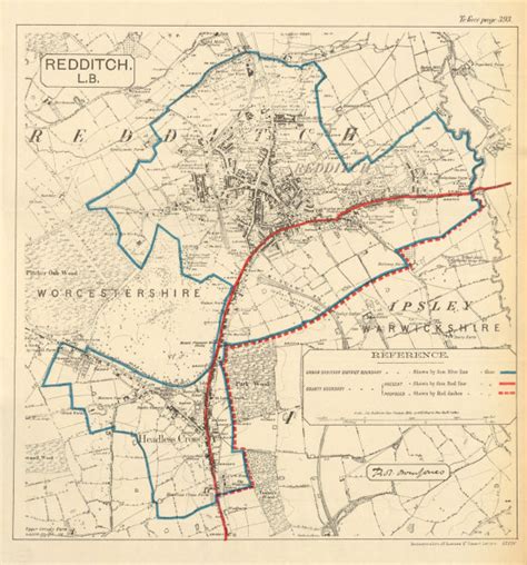 Evesham Boroughtown Plan Boundary Commission Worcestershire James