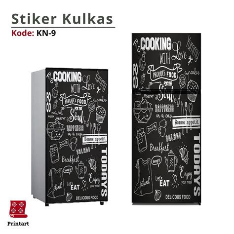 Jual Stiker Kulkas Pintu Dan Pintu Motif Kitchen Kode Kn Shopee