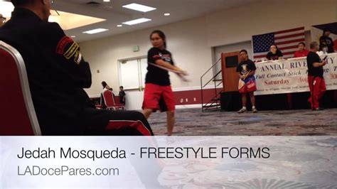 Los Angeles Doce Pares Eskrimas Jedah Mosqueda Freestyle Forms Youtube