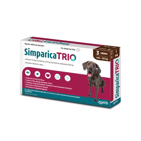 Simparica Trio Mg Chewable Tablets S Kg Kg Brown Pet Food