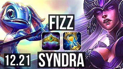 Fizz Vs Syndra Mid M Mastery Games Dominating