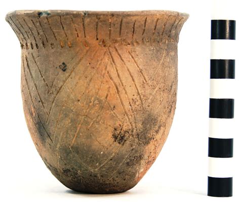 Incised Punctated Jar Vessel No 62 From Burial H 8 At The Clements