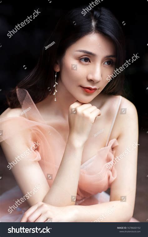 Mature Sexy Asian Women Wear Red Stock Photo Shutterstock