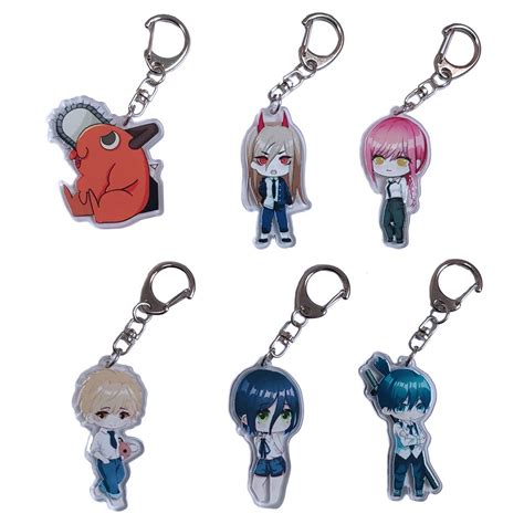 Buy Jcvcx Power Reze Aki Keychains Denji Makima Cosplay Keychain