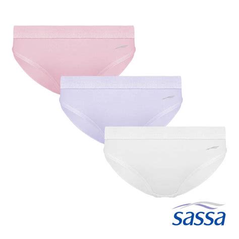 Sassa Delicate Fit 3 In 1 Pack Bikini Panty Girls Underwear Lazada PH
