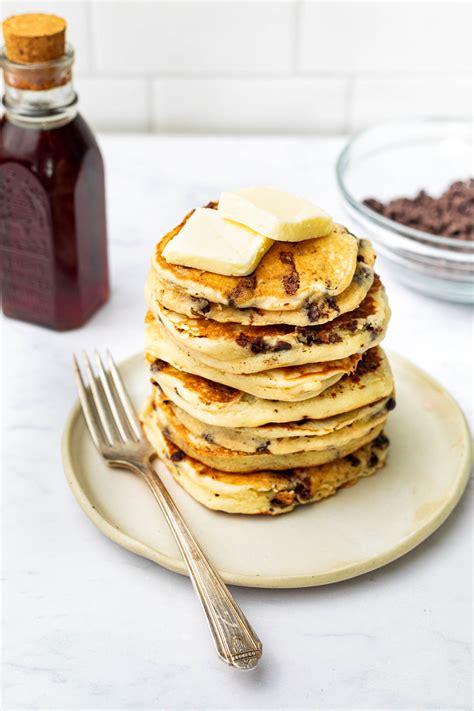 Buttermilk Chocolate Chip Pancakes The Baked Collective