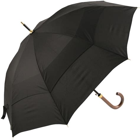 Stormking Classic 1m Black Vented Walking Length Umbrella Brolliesgalore