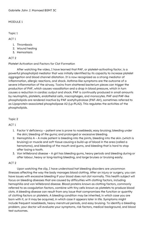 Notable Requiremnt Gabrielle John J Mamaed Bsmt 3c Module 1 Topic 1