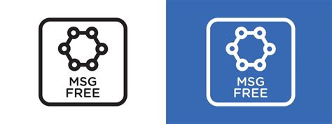 msg  logo sign set outline  vector art  vecteezy