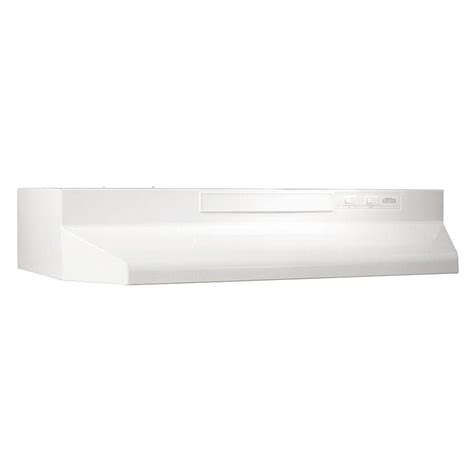 Broan Nutone F40000 Series 30 In Convertible Under Cabinet Range Hood With Light In White