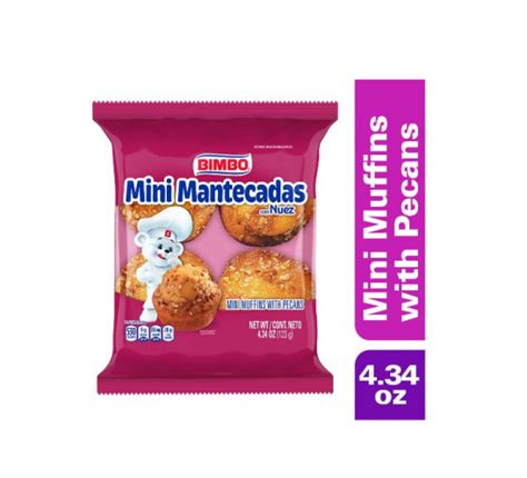 Bimbo Mini Mantecadas Con Nuez Mini Muffins