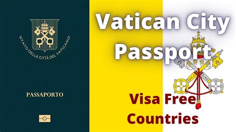 Vatican City Passport Visa Free Countries 2022 YouTube