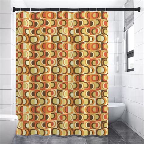 Mid Century Modern Curtain Etsy