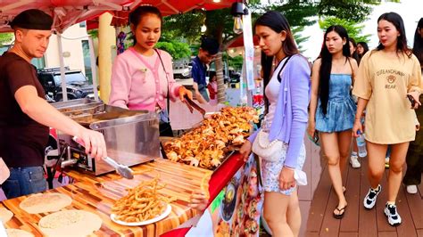 Fried Meatballs Sausage Seafood Octopus Cake Desserts Snacks And More Cambodia Street