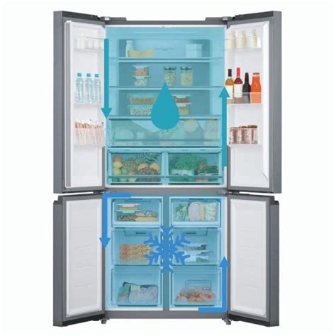 Geladeira Refrigerador French Door Inverter Midea Litros Frost Free