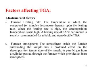 Thermal Gravimetric Analysis TGA Pdf