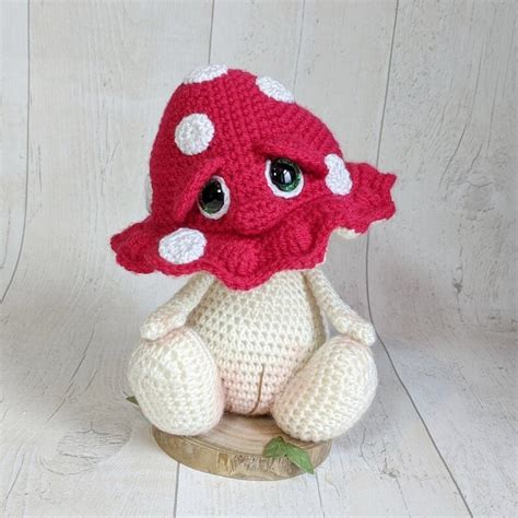 Crochet Shroom Toadstool Pdf Pattern Only Fantasy Creature Etsy