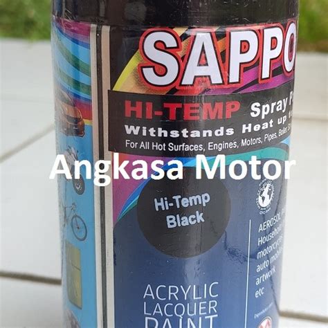 Jual Cat Semprot Black Hi Temp Hitam Hi Temp Anti Panas Sapporo Spray