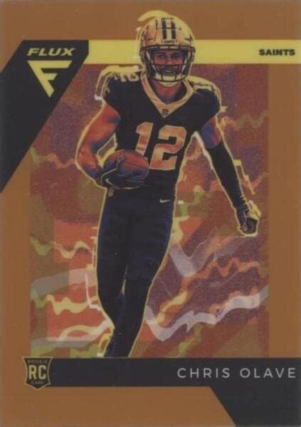 Panini Chronicles Flux Rookies Orange Prizm Fx Chris Olave