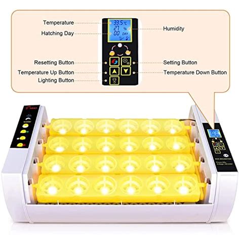 24 Eier Brutmaschine Vollautomatisch Brutautomat Inkubator