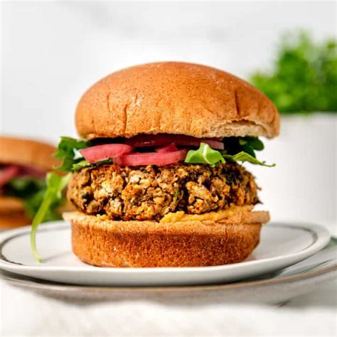 Chickpea Falafel Burgers From Scratch Vegan The Hangry Chickpea