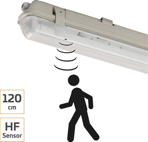 Proventa Feuchtraumleuchte Mit Hf Bewegungsmelder Und Led R Hre