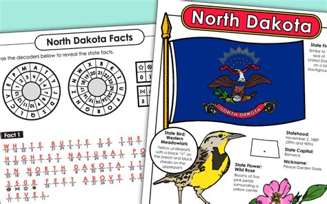 State Of North Dakota Worksheets