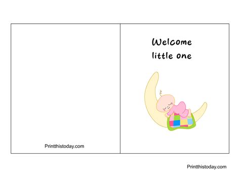 Cute Free Printable New Babybaby Shower Cards
