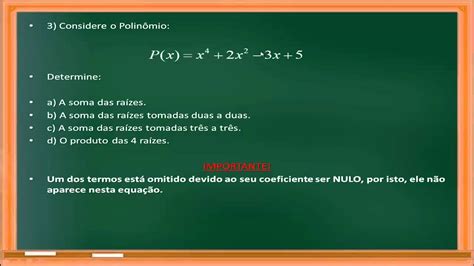 Introdução Aos Polinômios Aula 03 Relações De Girard Youtube