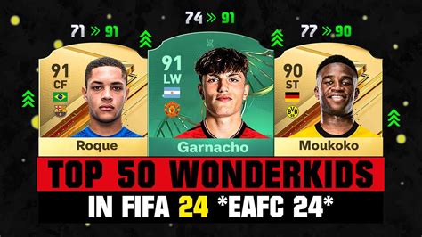 Fifa 24 Top 50 Biggest Wonderkids In Ea Fc 24 😱🔥 Ft Garnacho Roque