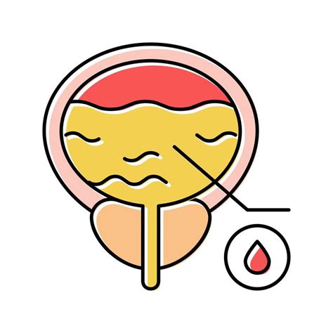 Blood In Urine Color Icon Vector Illustration 18992405 Vector Art At